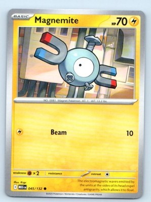 Magnemite 045/132 ~ Common English Near Mint