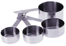 PrepWorks Measuring Cups Set - Stainless Steel or Plastic Cups for Precise...
