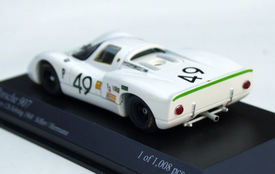Porsche 907 2.2 Court #49 12h Sebring 1968 Siffert/Herrmann, Minichamps 1:43 - Photo 2/4