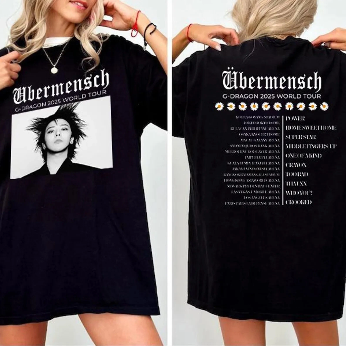 Ubermensch Gdragon Shirt, Kpop Tour Shirt, Gdragon Bigbang Graphic