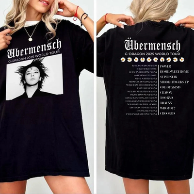 Ubermensch Gdragon Shirt, Kpop Tour Shirt, Gdragon Bigbang Graphic
