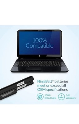 NinjaBatt Akku für HP 695192-001 VK04 HSTNN-YB4D TPN-Q113 15-B146SA 694864-851