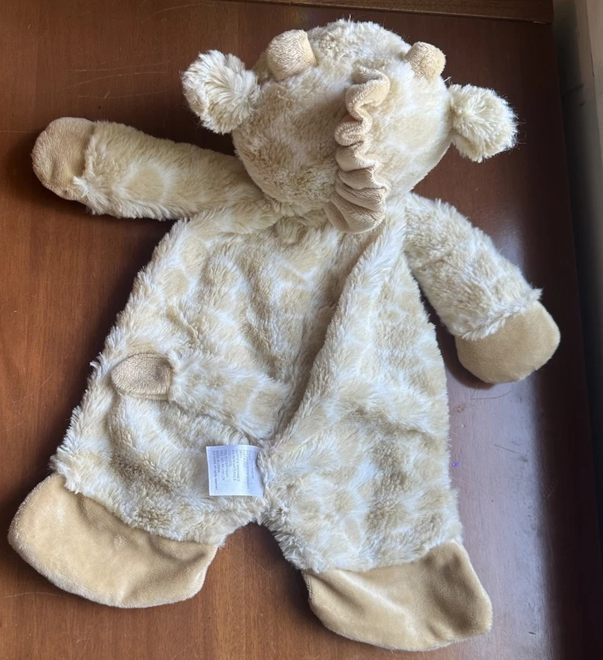 MANTA DE SEGURIDAD Bebé Ganz Jaime Jirafa Caramelo Lovey Peluche Plano a Pat Foto 3 de 4