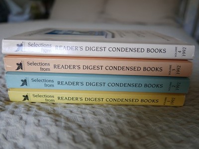 Vintage READERS DIGEST CONDENSED BOOKS LARGE TYPE READER 1992 4 Volumes