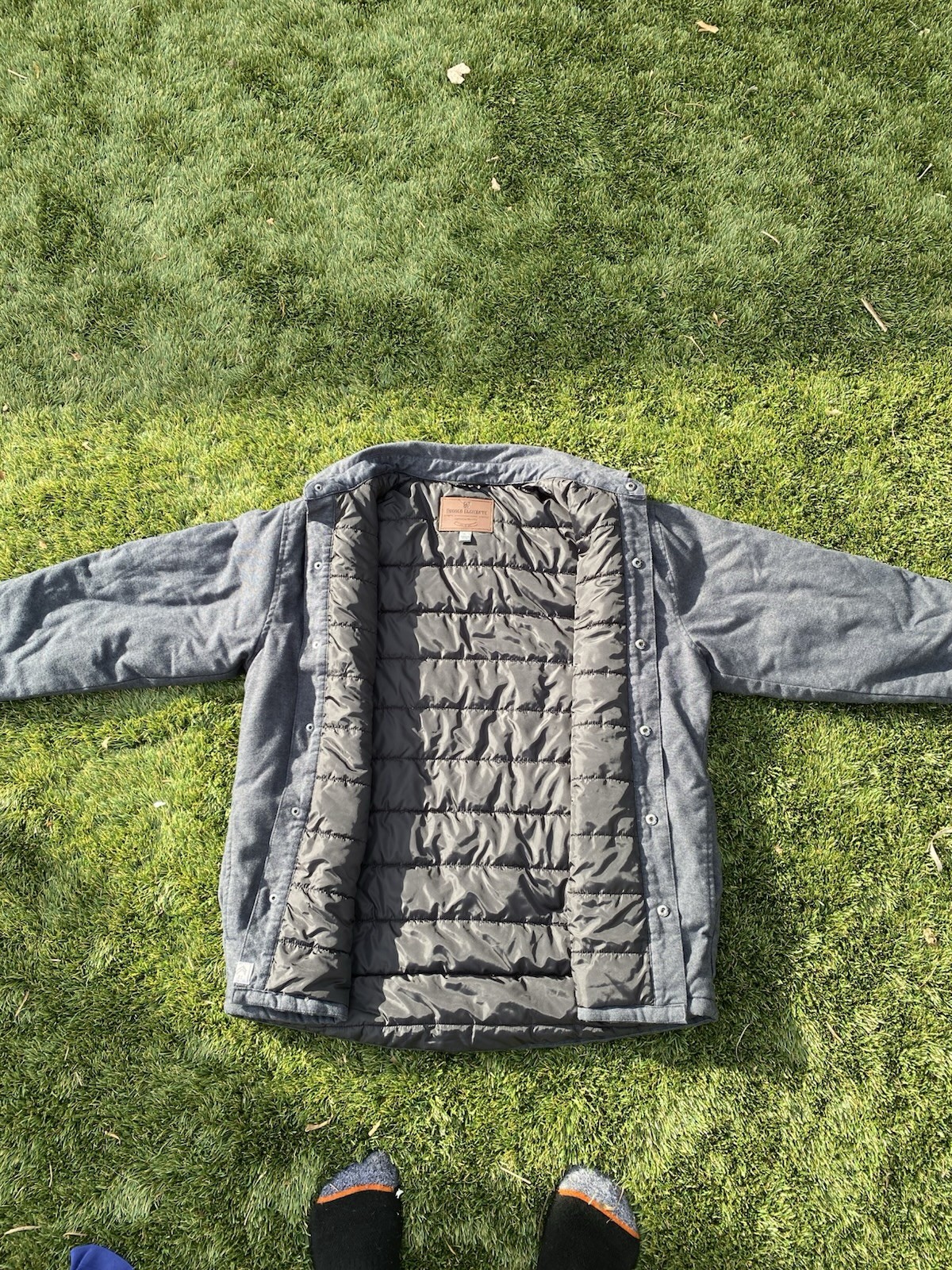 Rugged Elements Blue Insulated Jacket Button Up M… - image 1