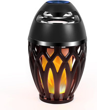 Outdoor Waterproof Bluetooth Speaker IPX5 with LED  Flame Effect   Bluetooth  5.0