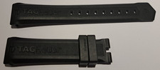 Authentic New Tag Heuer black rubber strap FT8010, for ardillon buckle, 20/18 mm