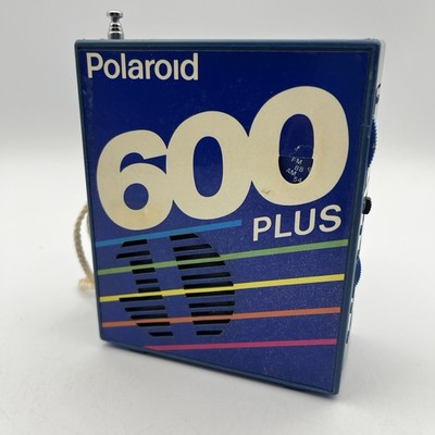 Polaroid 600 Plus Instant Color Film Blue AM FM Portable Radio - FOR PARTS