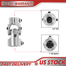 1-48 Spline X 34 Dd Chrome Universal Steering Shaft U Joint U-joint Coupling