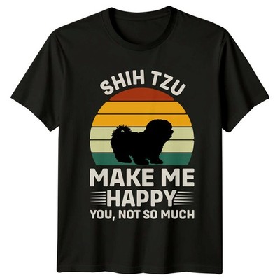 T-Shirt Shih Tzu Make Me Happy Shih Tzu Hundebesitzer Geburtstag Geschenk für Sie und Ihn