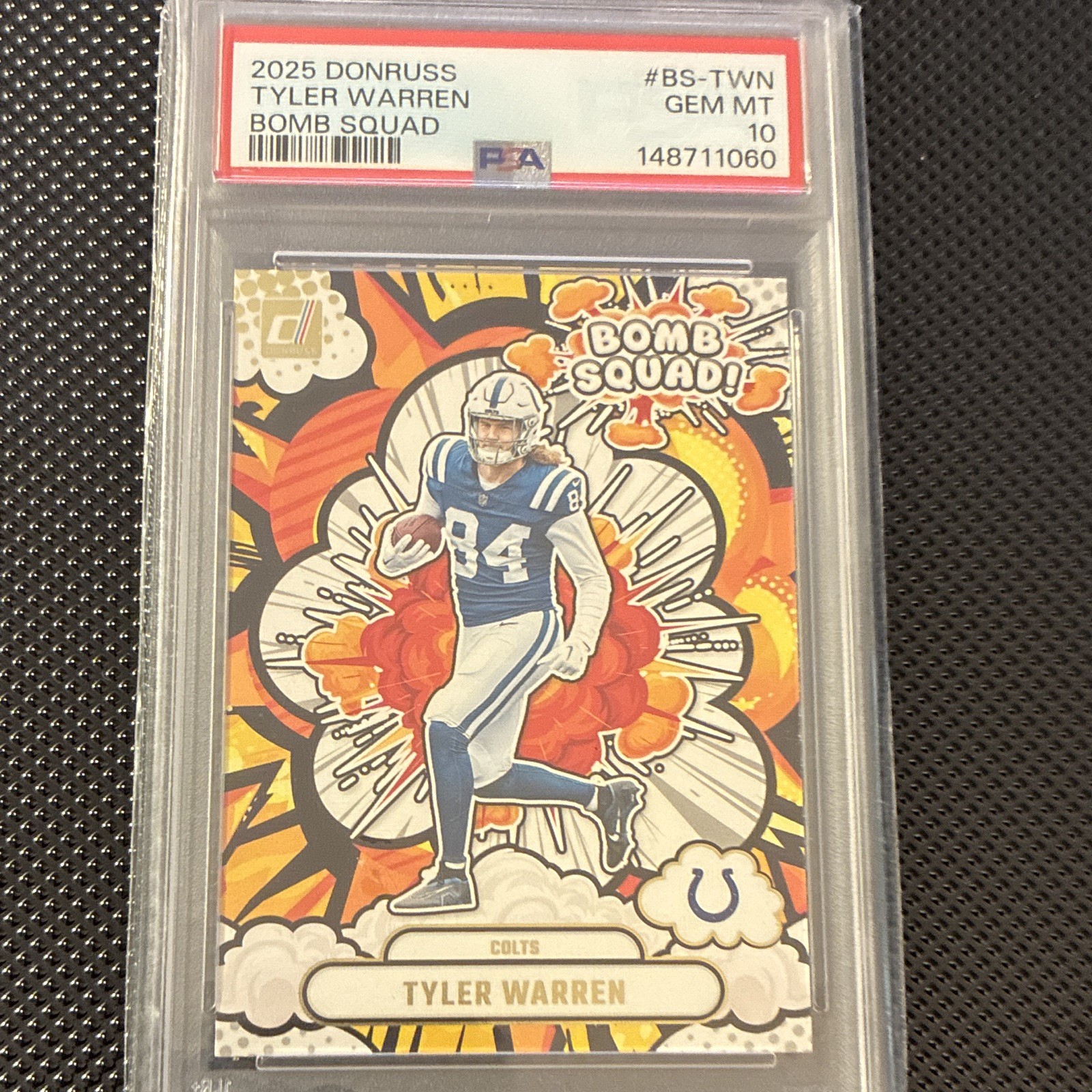 Tyler Warren Panini Donruss Bomb Squad #BSTWN Base