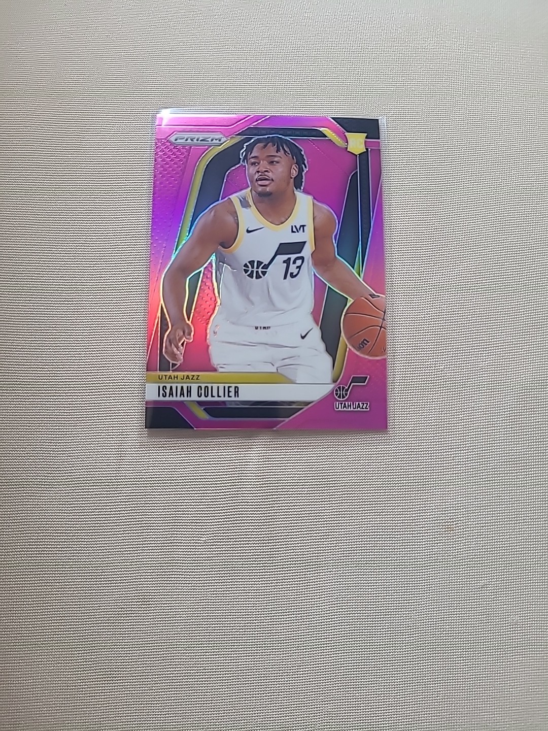 2024-25 Panini Prizm #227 Isaiah Collier, Utah Jazz RC Pink Prizm 129/249