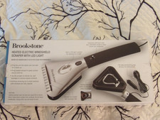 NIB Heated Electric Ice Scraper 12V Car Cigarette Outlet w/ LED Light Extends 