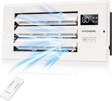VIVOHOME 4'' X 10'' Opening Register Booster Fan with Adjustable Wind Direction 