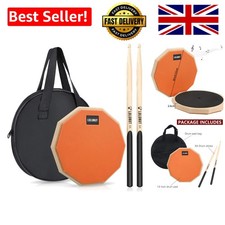 High-Elastisity Silent Practice Pad with Drum Sticks - Ideal for Child & Adult