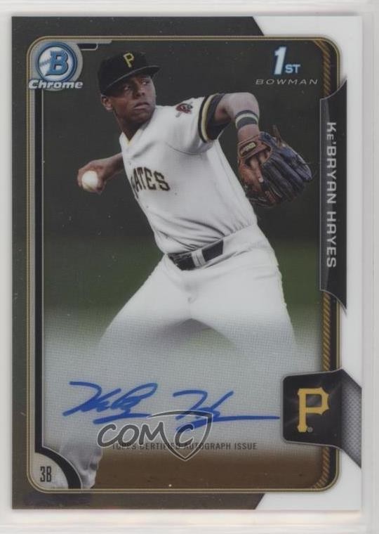 2015 Bowman Draft Chrome Draft Pick Auto Ke'Bryan Hayes #BCA-KHA Auto 3a8