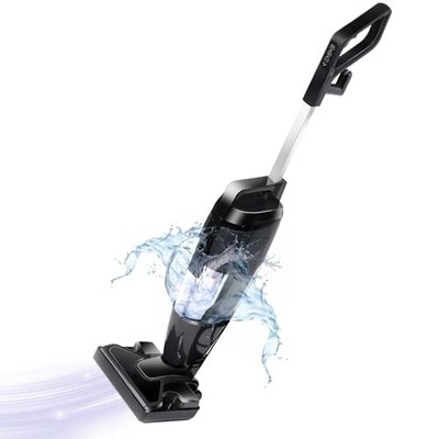 IULULU VCS-160A Vacuum Cleaner and Steam Mop Combo, 16Kpa, HEPA - Black