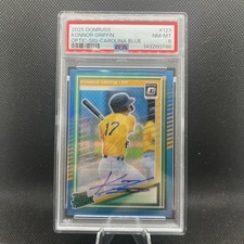 Panini 2025 Donruss Optic Rated Konnor Griffin #123 Blue Prizm Auto /35 