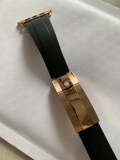 Cinturino distribuzione Oysterflex oro rosa per Apple Watch S10 9 8 7 Ultra 2 36mm-42mm