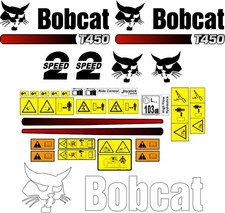Bobcat T450 450 Compact Track Loader Kompaktlader Lader Aufkleber Set Decals