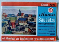 Katalog 1975/76 mamos VEB MODELLSPIELWAREN MARIENBERG Modelleisenbahn DDR