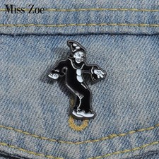 The Clown Dancing Enamel Pins Humorous Interesting Custom Brooches Lapel Badges 