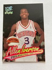 1996-97 Fleer Ultra Allen Iverson Rookie Card #82 - Philadelphia 76ers. rookie card picture