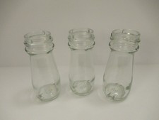 Small Decorative Glass Jars for DIY Projects, Arts, Crafts & Upcycling (3-Set)