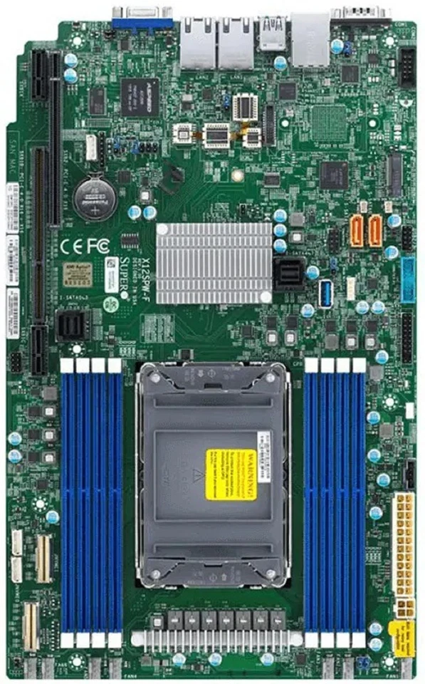 SUPERMICRO (MBD-X12SPW-F-B) Server Motherboard WIO LGA-4189 Intel C621A 8x DIMM - Image 3 of 3