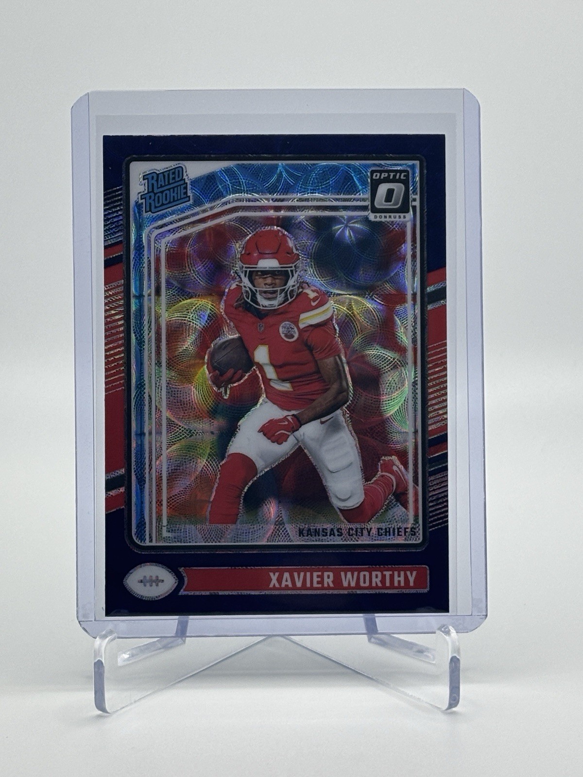 2024 Panini Donruss Optic - Rated Rookie Xavier Worthy #300 Purple Scope Prizm