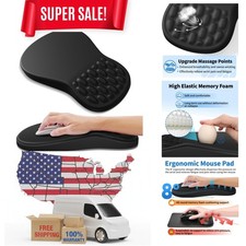 Ergonomic Mouse Pad with Wrist Support - Gel Memory Foam Mouse Mat for Comput...