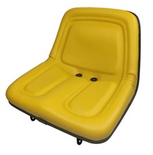 John Deere Lawn Mower Seat w/ Steel Pan Yello...