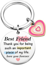 Best Friend Keychain Christmas Gifts for Friends Friendship Gifts for Women Bff