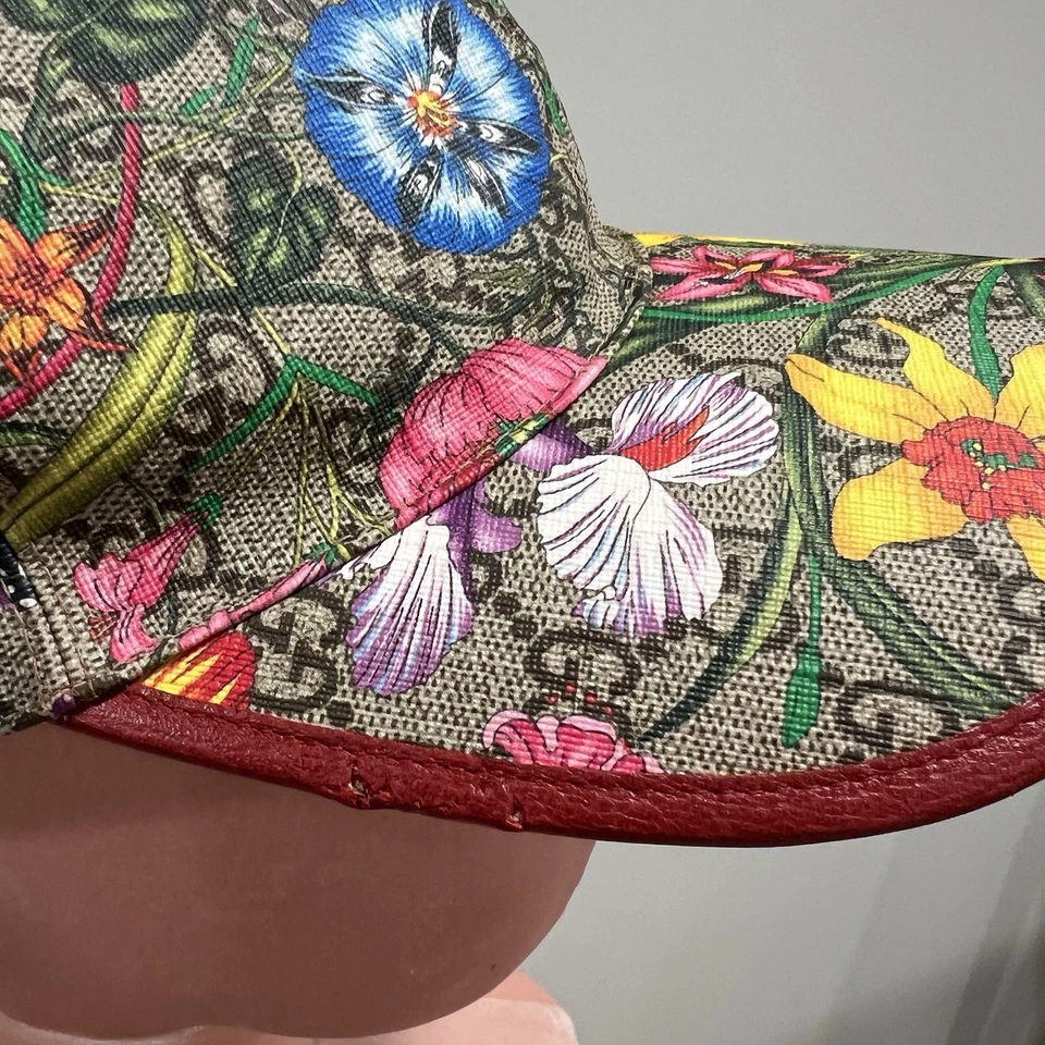 Gorra de béisbol GUCCI GG Supreme Flora Claudia 58 L multicolor Foto 4 de 4