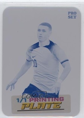 2024 Leaf Collective Pro Set Printing Plate Cyan 1/1 Phil Foden #BA-FL1 7y2