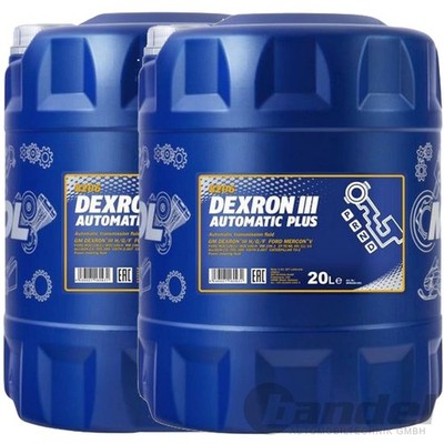 2x20 LITER MANNOL DEXRON 3 III G/H/F AUTOMATIK GETRIEBEÖL ATF SERVOÖL