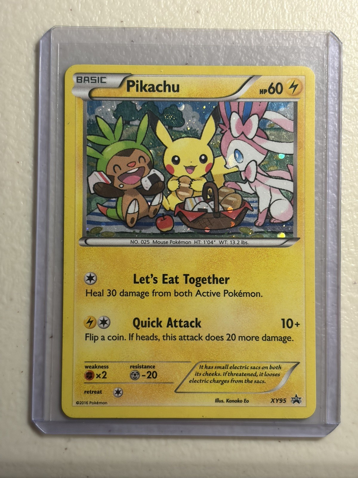 Pokémon Pikachu TCG   XY95 XY Black Star Promo Holo Card 🔥🔥