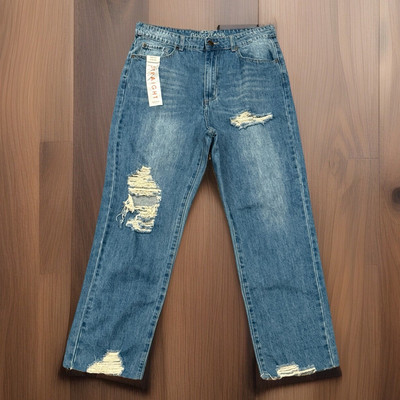 Women s Juniors Size 13 NWOT Gogo Must Have Straight Jeans Ripped Distressed