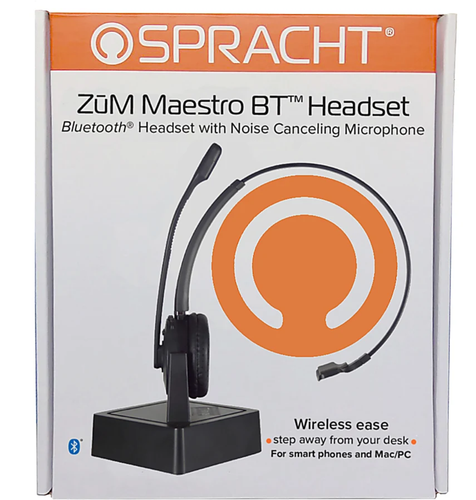 Casque professionnel Bluetooth Spracht Zum Maestro réduction du bruit sans fil