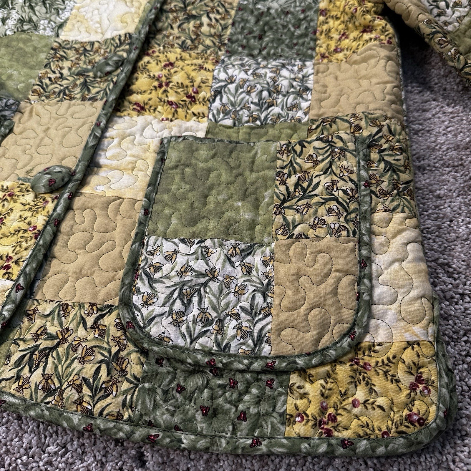 Vintage Donna Sharp Quilted Patchwork Jacket Wome… - image 5