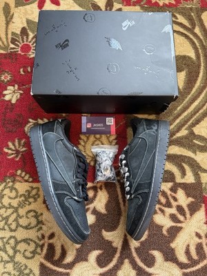 Size 8 - Jordan 1 Retro Low OG SP x Travis Scott Black Phantom