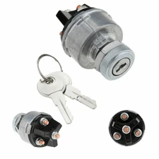 Universal Ignition Key Starter Switch With 2 Keys For Car Tractor Trailer