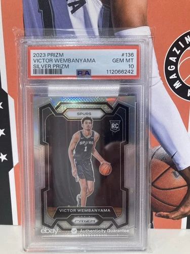 2023-24 Panini Prizm Silver Victor Wembanyama PSA 10