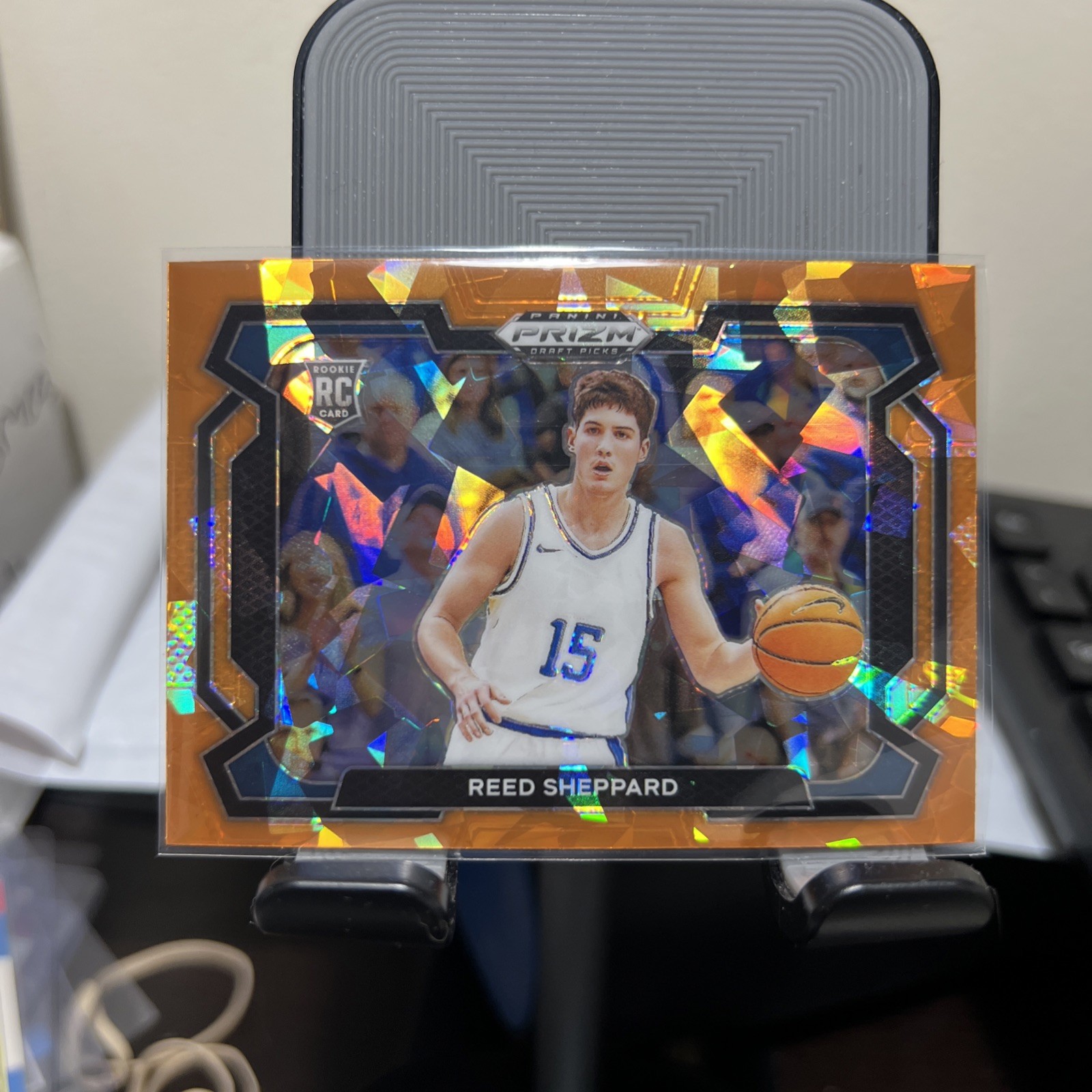 2024 Panini Prizm Draft Picks  Reed Sheppard #21 Orange Ice Prizm Variations rc