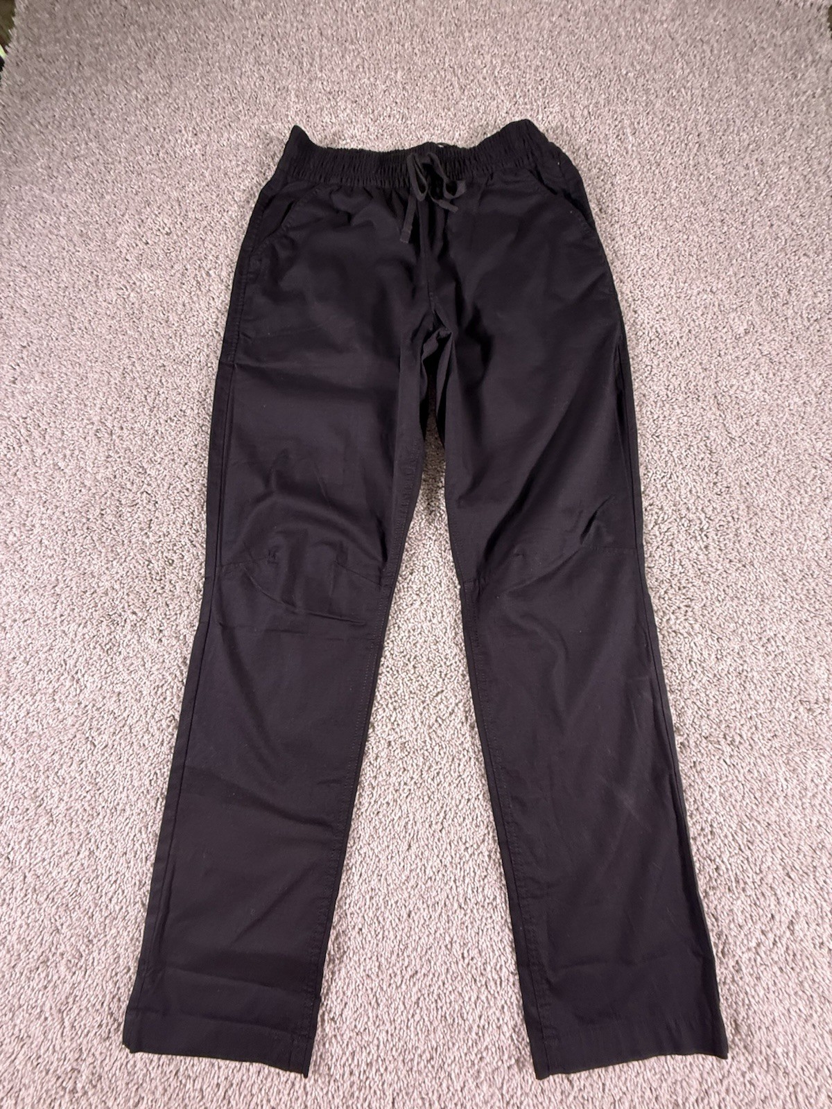 PrAna Palisades Ripstop Waist Pant Black Womens Medium  Regular Drawcord NWT