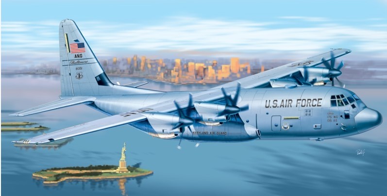 C-130 J HERCULES Italeri maquette 1/72 pour passionnés d'aviation militaire