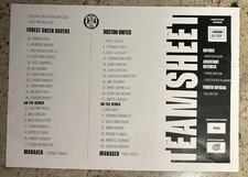 2025-26 FOREST GREEN ROVERS v BOSTON UTD  OFFICIAL TEAMSHEET  24 Feb 2026