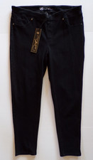 DG2 by Diane Gilman Women's Denim Comfort Waist Jegging Black PXL