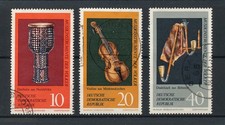 NRD 1971 nr Mi 1708, 1710, 1712 szt. - historyczne instrumenty muzyczne