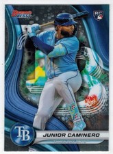 JUNIOR CAMINERO 2024 Bowman's Best #62 ROOKIE CARD Tampa Bay Rays. rookie card picture